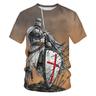 The Last Templar Crusader Knights Templar Crusader T-shirt Cartoon Manga Anime 3D Graphic For Couple's Men's Women's Adults' 3D Print