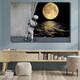 Landscape Prints Posters/Picture Black and White Moon Wall Art Wall Hanging Gift Home Decoration Rolled Canvas No Frame Unframed Unstretched Multiple Size