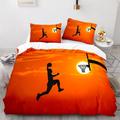 3Pcs/2Pcs Basketball Print Duvet Cover Set Bedding Sets Comforter Cover with Soft Lightweight Microfiber