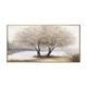 Handmade Canvas Wall Art Living Room Decorative Painting Modern Simple Sofa Background Wall Light Luxury Oil Painting Fortune Tree for Home Decor Rolled Frameless Unstretched Painting