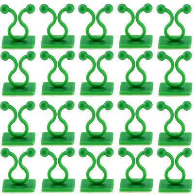 20 Pieces Invisible Wall Rattan Clamp Plant Climbing Wall Self-Adhesive Fixator Vine Buckle Hook Rattan Fixed Clip Bracket Plant Stent Support