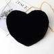 ladies handbags Women's Valentine Bag Heart Shaped Bag Crossbody Bag Mobile Phone Bag Faux Fur Party Valentine's Day Holiday Lightweight Black White Pink