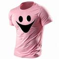 Funny Face Printed Men's Graphic Cotton T Shirt Sports Classic Shirt Short Sleeve Comfortable Tee Sports Outdoor Holiday Summer Fashion Designer Clothing