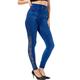 Women's Jeans Skinny Bell Bottom Denim Faux Denim Solid Color Ankle-Length High Elasticity High Waist Tights Casual / Sporty Casual Weekend Blue S M