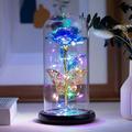 Romantic LED Rose Butterfly Lamp in Glass Dome - Perfect Home Decor and Gift for Weddings, Birthdays, Valentine's Day, and Mother's Day (Battery Not Included)