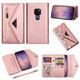 Huawei P40 P30 P20 Pro Lite Wallet-style Leather Case Phone Case Mate 20 10 Pro Lite Portable Delivery Short Rope 16 Card Pockets Protective Case