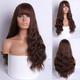 Synthetic Wig Body Wave Middle Part Machine Made Wig Pink Long A1 A2 A3 A4 A5 Synthetic Hair Women's Classic Fashion Pink Red / Daily Wear