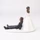 Valentine's Gift Wedding Resin Cake Topper Fashion Cake Topper Dolls Bride and Groom Resin Figurines Ornament Wedding Decor 1310CM