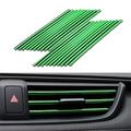 Car Air Conditioner Trim Strip for Vent Outlet 20 Pieces Car Accessories Bling Interior for Men Women Truck Decor Air Vent Outlet Decoration Strip Universal Waterproof Bendable DIY U Shape