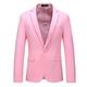 Men's Business Blazer Wedding Sport Coat Classic Solid Fit Suit Coat Plus Size Dress Office Formal Blazer Black White Yellow Pink 2024