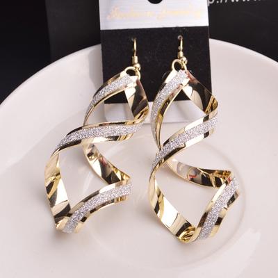 Drop Earrings Dangle Earrings For Women's Party Wedding Casual Alloy Wave Gold Silver