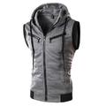 Men's Hoodie Red Wine Light Grey Dark Gray Hooded Color Block Cool Winter Clothing Apparel Hoodies Sweatshirts