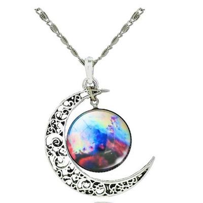 Women's necklace Chic Modern Party Moon Necklaces / Blue / Purple / Fall / Winter / Spring