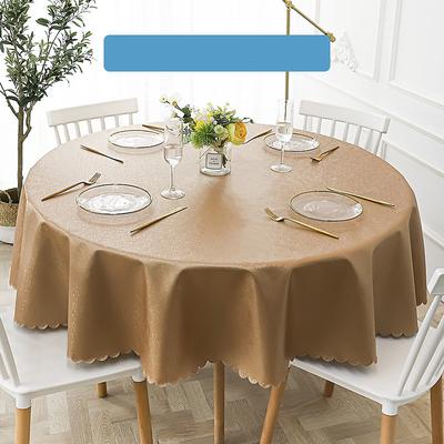 Round Table Cloth Vinyl Tablecloth Wipe Clean Spring Tablecloth Oilcloth Farmhouse Outdoor Picnic Cloth Table Cover For Wedding Dining