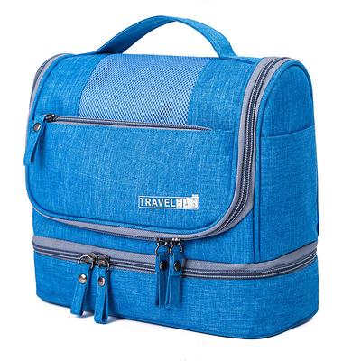 Men's Women's Handbag Makeup Bag Cosmetic Bag Polyester Oxford Cloth Holiday Beach Travel Zipper Large Capacity Waterproof Breathable Solid Color Blue Dark Blue Grey