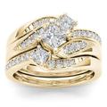 3pcs Band Ring Ring For Women's Gift Prom Date Rhinestone Alloy