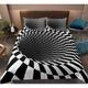 3D Vortex Duvet Cover Bedding Sets Comforter Cover with 1 Duvet Cover or Coverlet,1Sheet,2 Pillowcases for Double/Queen/King(1 Pillowcase for Twin/Single)