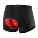 Arsuxeo Men's Cycling Under Shorts Cycling Padded Shorts Bike Underwear Shorts 5D Padded Gel Bottoms Quick Dry Sports Winter Black Red Black Yellow Mountain Bike MTB Clothing