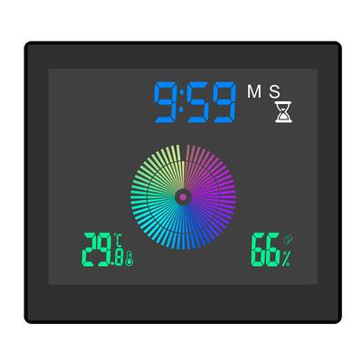 Creative Waterproof Silent Clock Bathroom Electronic Wall Clock Temperature Humidity Chronometer With Suction Cup Kitchen Moisture-Proof Timer