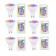 GU10 LED Spot Light Bulbs 5W Color Changing with Remote RGB White Memory Mood Ambiance Lighting