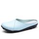 Women's Flats Mules Plus Size White Shoes Loafer Mules Outdoor Daily Solid Color Summer Flat Heel Round Toe Casual Comfort Minimalism Faux Leather PU Loafer Moonlight Black White