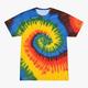 Unisex Retro Tie Dye Shirt for Men Women 1970S 1980S Hippies Retro Vintage Senior Tie-Dye Tee T-shirt Disco Casual Daily Halloween Carnival