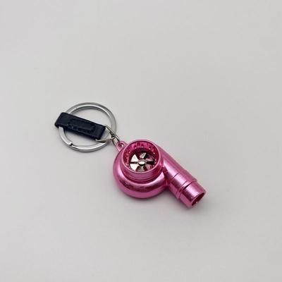 StarFire Real Whistle Sound Turbo Car Keychain Sleeve Bearing Spinning Turbo Key Chian Auto Part Turbine Turbocharger Key Ring Key Holder Accessoies