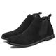 Men's Boots Chelsea Boots Suede Shoes Dress Shoes Vintage British Daily Leather Warm Wear Proof Booties / Ankle Boots Loafer Black Brown Gray Summer Fall Winter