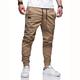 Men's Cargo Pants Cargo Trousers Joggers Trousers Casual Pants Drawstring Elastic Waist Elastic Cuff Plain Sports Outdoor Running Cotton Cotton Blend Streetwear Workout ArmyGreen Black