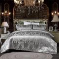 Satin Silk Duvet Cover Bedding Sets Comforter Cover with 1 Duvet Cover or Coverlet,1Sheet,2 Pillowcases for Double/Queen/King(1 Pillowcase for Twin/Single)