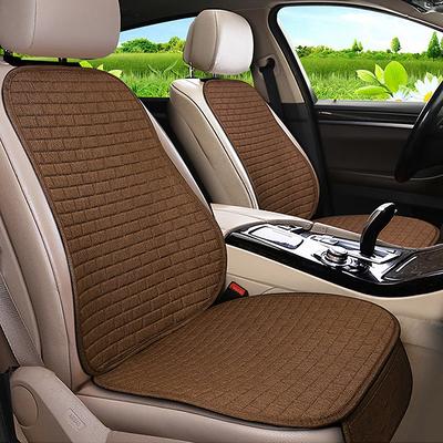 Car Seat Cover Front Seat Cushion Protector Pad Linen Flax Car Seats Cushion Auto Accessories for Car SUV