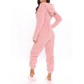 Women's Fleece Pajamas Adult Onesie Star Warm Fashion Casual Home Daily Bed Polyester Breathable Hoodie Long Sleeve Pocket Fall Winter Black White