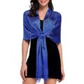 Glamorous Metallic Shawls with Tassel Wraps and Round Buckle - Perfect for Evening Parties Weddings