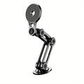 Folding Alloy Magnetic Car Mount 360 Rotating Adjustable Magnetic Car Phone Holder Universal Phone Stand For IPhone 15/14/13/12 Series Magsafe Phone Case