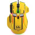 HXSJ G6 10-Button Wired Game Mouse Macro Programming 13 RGB Light Modes 6 Gears 12800 dpi