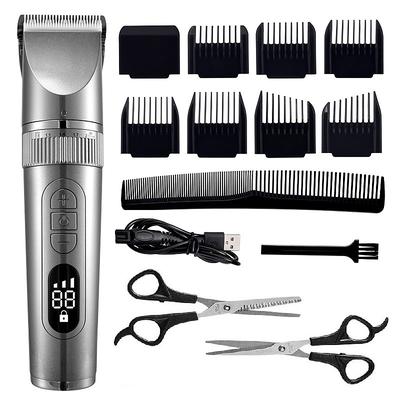 Professional Hair Clipper For Men Beard Trimmer Machine for Shaving Hair Trimmer Fast Charge Hair Cutting Machine Beard Trimmer with Barber Scissors