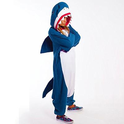 Kid's Animal Nightwear Onesie Costume Carnival Costume Shark Onesie Pajamas Kigurumi Pajamas Funny Costume For Boys and Girls Christmas Carnival Cartoon