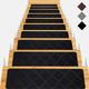 Stair Treads for Wooden Steps - 8x30in Carpet Stairs Runner Indoor Non-Slip Stair Mats for Kids Elders and Pets