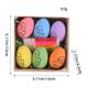 Set of 6 Easter DIY Hand-Painted Eggs with 2024 Cartoon Bunny and Chicken Designs - Perfect Children's Craft Gift
