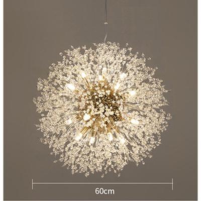 LED Pendant Light Crystal Chandelier Dandelion Design 9-light Firework Modern Sputnik Chandelier Pendant Light Fixture For Bedroom Living Room Dining Room