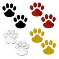 2Pcs/Set Car Sticker Cool Design Paw 3D Animal Dog Cat Bear Foot Prints Footprint Decal Car Stickers Silver Red Black Golden