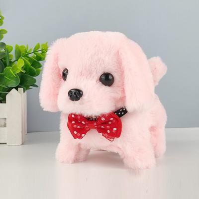 Simulated Electric Dog Plush Electric Dog Can Walk Bark Nod And Wag Its Tail Children's Toy Dog Stall