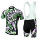 XINTOWN Men's Cycling Jersey with Bib Shorts Cycling Jersey Set Short Sleeve Mountain Bike MTB Road Bike Cycling Winter Black Blue Mint Green Bike Bib Shorts Jersey Clothing Suit 3D Pad Breathable