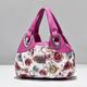 Women's Handbag Top Handle Bag PU Leather Office Daily Date Print Large Capacity Floral Print zebra Leopard White Rose