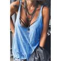 Women's Shirt Tank Top Plain Casual Holiday Weekend White Sleeveless Ladies Basic Classic U Neck Summer