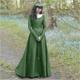 Retro Vintage Medieval Renaissance Dress Tunic Dress Lady Viking Ranger Elven Women's Casual Daily Dress