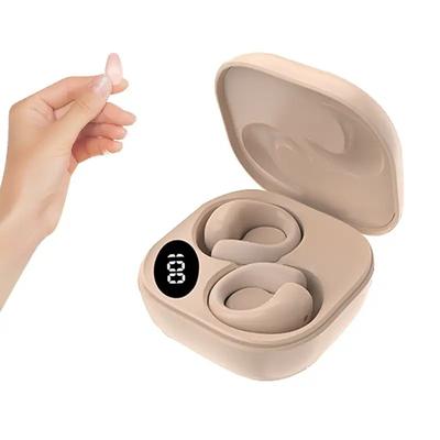 Small Clip Open Ear Headphones Wireless Ear Clip Air Conduction Conducting Earphone Headset With Mic Open Ear Earbuds Father's Day Gifts