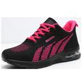 Women's Sneakers Running Shoes Athletic Non-slip Air Cushion Cushioning Breathable Lightweight Soft Running Jogging Rubber Knit Summer Spring Pink Black White Black Red Grey