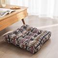 Boho Floor Pillow,Square Floor Seat Cushions Tatami Large Meditation Cushion for Adults, Square Pillows Seating for Yoga Living Room Home Decor, Memory Foam Added