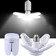 E27 LED Bulb Fan Blade Timing Lamp AC85-265V 28W Foldable Led Light Bulb Lampada For Home Ceiling Light